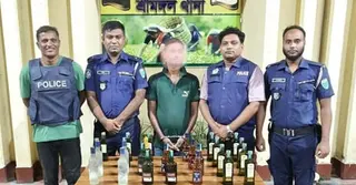 শ্রীমঙ্গলে ২৬ বোতল ভারতীয় মদসহ গ্রেপ্তার ১