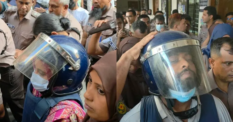 আদালত থেকে নিয়ে যাচ্ছে আসামিদের