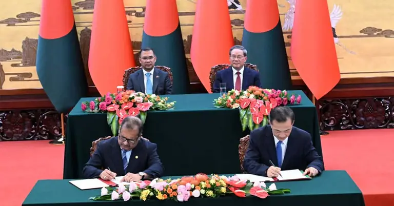 বাংলাদেশ-চীনের মধ্যে ৪ সমঝোতা স্মারক স্বাক্ষর