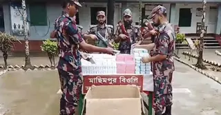 সুনামগঞ্জে সীমান্ত এলাকা থেকে বিপুল পরিমাণ ভারতীয় ওষুধ জব্দ