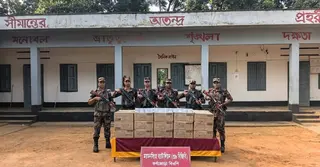 শেরপুর সীমান্তে বিপুল পরিমাণ ভারতীয় সাবান জব্দ