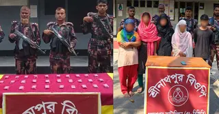 ঝিনাইদহে বিজিবির অভিযান চোরাচালানি ওষুধ উদ্ধার, দালালসহ আটক ৫