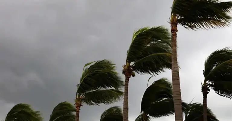 ঝড় আসার পূর্বের অবস্থা