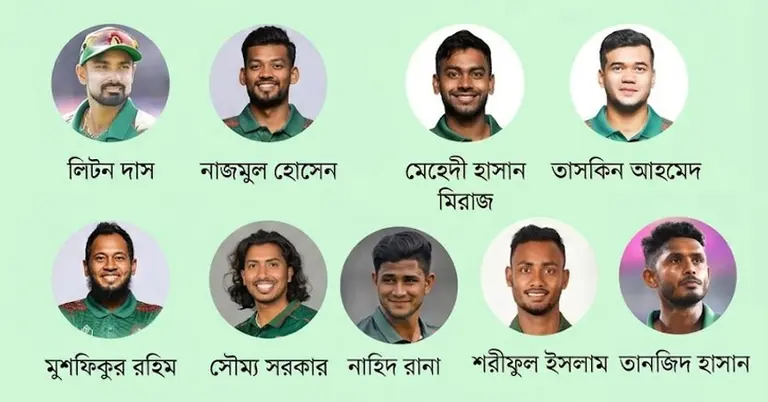 বাংলাদেশ ক্রিকেট দলের খেলোয়াড়দের ফুটবল বিশ্বকাপ দল