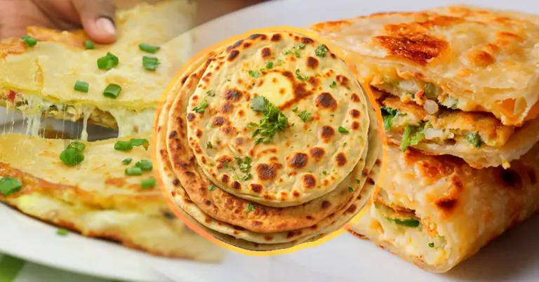 ঘরোয়া স্টাইলে চিজ পরোটা