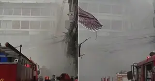 চকবাজারের আশিক টাওয়ারে আগুন, নিয়ন্ত্রণে ৬ ইউনিট