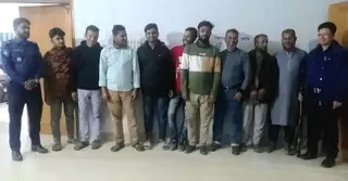 কুমিল্লার নিমসারে খাজনার নামে চাঁদাবাজি, ৯ গ্রেপ্তার