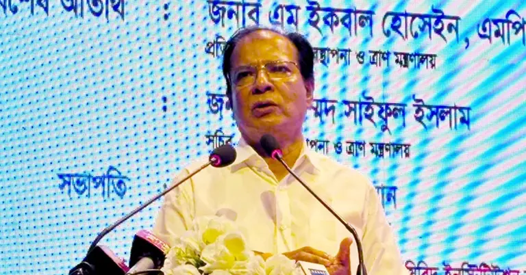 দুর্যোগ ব্যবস্থাপনা ও ত্রাণমন্ত্রী আসাদুল হাবিব দুলু