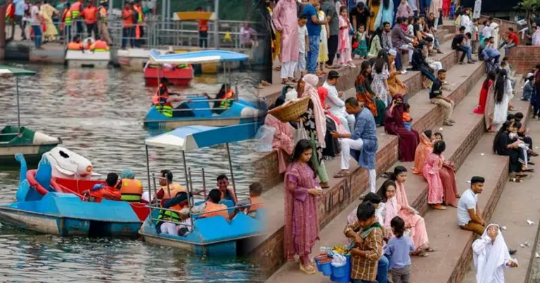 ঈদের বিকেলে বিনোদনকেন্দ্রে ভিড়