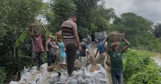 কমতে শুরু করেছে মুহুরি নদীর পানি ও নিম্ন অঞ্চলের পানি
