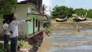 বন্যার পর ফেনীবাসীর নতুন আতঙ্ক নদীভাঙন