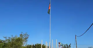 বাংলাবান্ধা সীমান্তে ১১৭ ফুটের স্ট্যান্ডে উড়লো লাল-সবুজ পতাকা