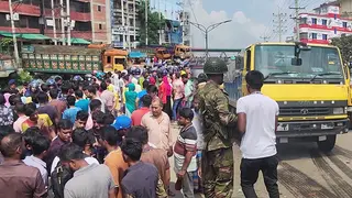 ৫৬ ঘণ্টা পর স্বাভাবিক নবীনগর-চন্দ্রা মহাসড়কের যান চলাচল