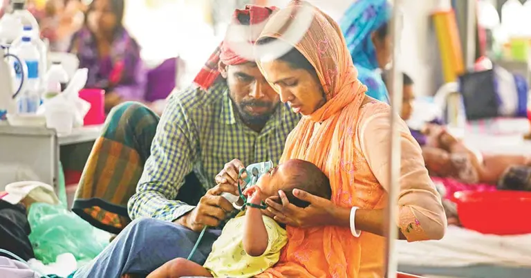 হাসপাতালে হাম আক্রান্ত শিশু
