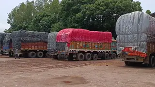 হিলি স্থলবন্দরে ভুসি আমদানি বাড়লেও ক্রেতা সংকট