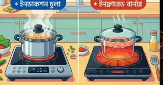 ইন্ডাকশন নাকি ইনফ্রারেড: রান্নার জন্য সেরা কোনটি? জানুন আসল পার্থক্য!