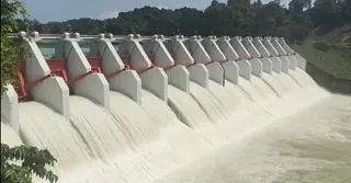 সাড়ে তিন ফুট খোলা হলো কর্ণফুলী পানি বিদ্যুৎ কেন্দ্রের ১৬ জলকপাট