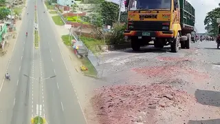 মাগুরায় তিন বছর না যেতেই ফোর লেনের মহাসড়কের বেহাল দশা