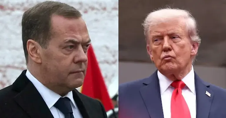 দিমিত্রি মেদভেদেভ ও ডোনাল্ড ট্রাম্প