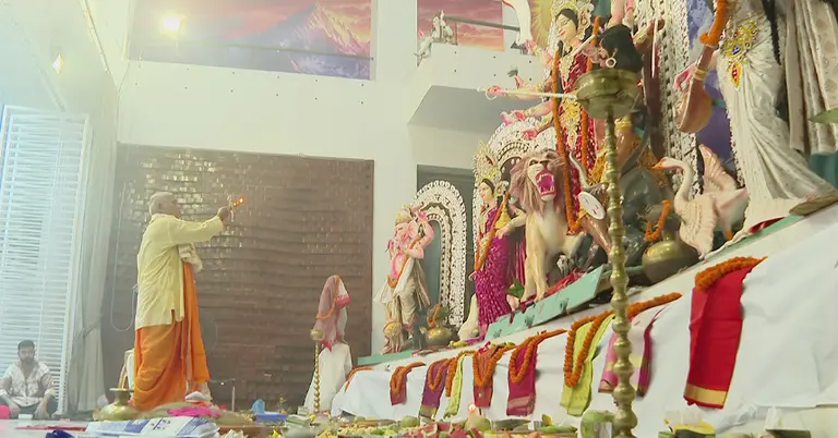 মন্দিরে মন্দিরে পূজার আয়োজন