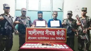 কুলাউড়ায় অবৈধভাবে অনুপ্রবেশের সময় ২জন আটক