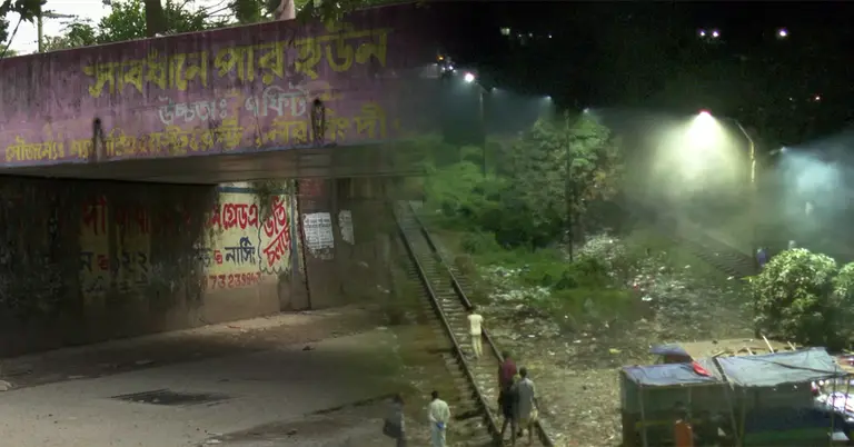 সন্ধ্যা ও রাতে নরসিংদীর দৃশ্য