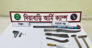 উত্তরায় সেনাবাহিনীর যৌথ অভিযান, অস্ত্র-গোলাবারুদ উদ্ধার