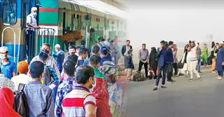 নির্বাচনি হাওয়ায় গ্রামের পথে ভোটাররা; গণপরিবহনে ঈদের আমেজ