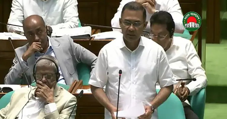 সংসদে প্রধানমন্ত্রী তারেক রহমান