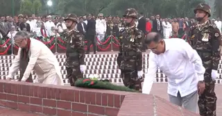 স্বাধীনতা দিবসে জাতীয় স্মৃতিসৌধে রাষ্ট্রপতি-প্রধানমন্ত্রীর শ্রদ্ধা