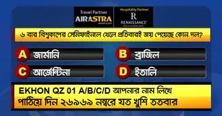 বিশ্বকাপের ১৫ জুনের কুইজ: সঠিক উত্তর দিয়ে জিতে নিন বিমান টিকিট-বাফেট ভাউচার