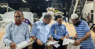 পাঠ্যবই ছাপার অগ্রগতি দেখতে ছাপাখানা পরিদর্শনে প্রধানমন্ত্রীর বিশেষ সহকারী