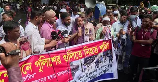 আসিফ নজরুলের পদত্যাগ ও হত্যাকারীদের বিচার দাবিতে জুলাই যোদ্ধাদের বিক্ষোভ