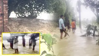 শেরপুরে টানা বৃষ্টি ও পাহাড়ি ঢলে প্লাবিত ৪০ গ্রামের নিম্নাঞ্চল