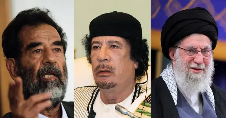 সাদ্দাম, গাদ্দাফি ও খামেনি