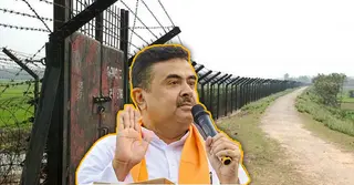 বাংলাদেশ সীমান্তে কাঁটাতার নির্মাণে বিএসএফকে শুভেন্দুর জমি হস্তান্তর