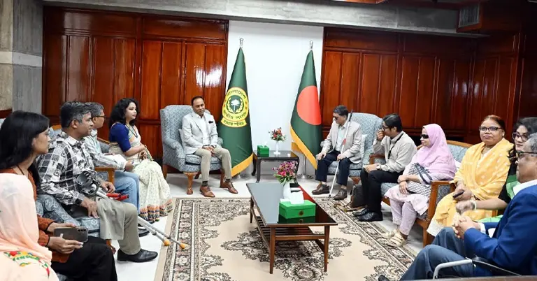 ভারপ্রাপ্ত স্পিকারের সঙ্গে বার্ডোর প্রতিষ্ঠাতা ও নির্বাহী পরিচালকের সাক্ষাৎ