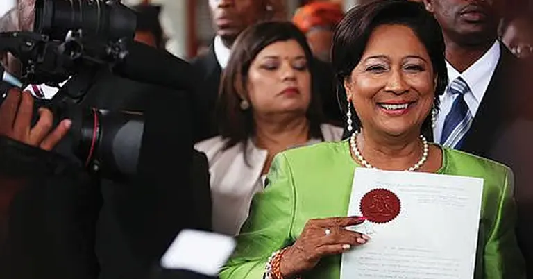 ত্রিনিদাদের প্রধানমন্ত্রী কমলা প্রসাদ বিসেসার