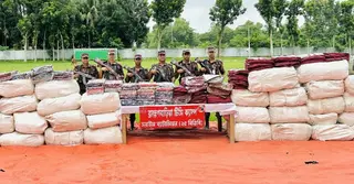 ব্রাহ্মণবাড়িয়ায় ২ কোটি টাকার ভারতীয় চোরাচালানি পণ্য জব্দ