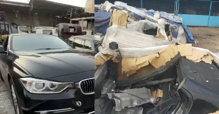 পার্টসের আড়ালে আস্ত বিএমডব্লিউ