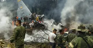 কলম্বিয়ায় সামরিক বিমান বিধ্বস্ত: প্রাণহানি বেড়ে ৬৬ জন, এখনো নিখোঁজ ৪ জন