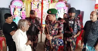 কুমিল্লা সীমান্তের ১৬১টি পূজামণ্ডপের নিরাপত্তায় বিজিবির ২৯টি টহল টিম