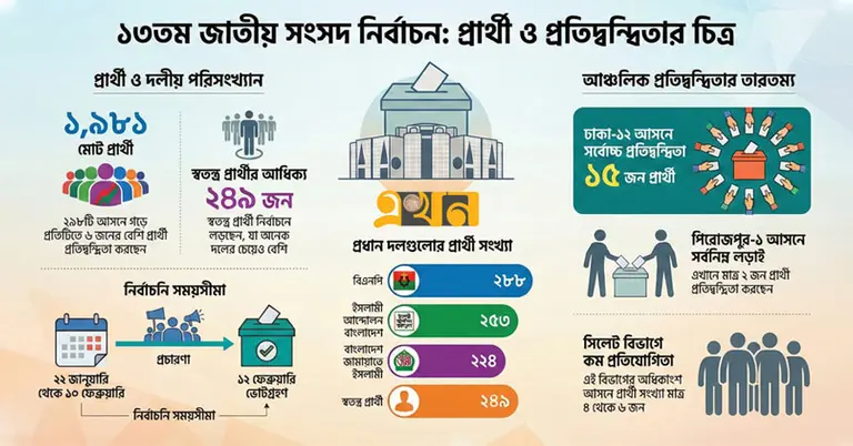নির্বাচনের হালনাগাদ তথ্য