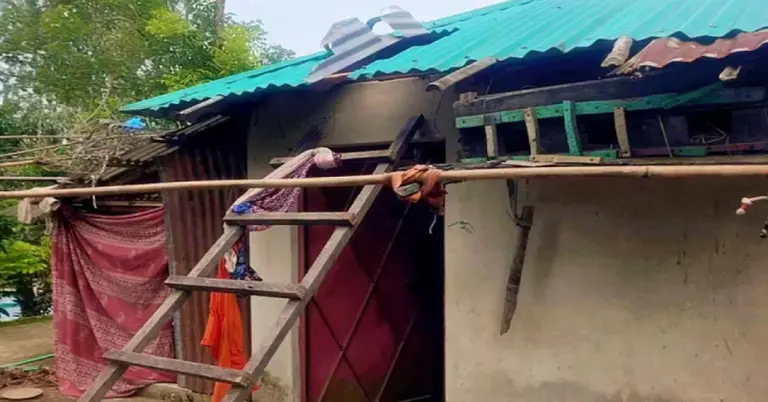 ঘরের চাল কেটে ঢুকে হত্যাকারী