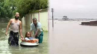 ময়মনসিংহে পানিবন্দি ৩০ হাজার পরিবার, শুকনো খাবার ও বিশুদ্ধ পানির তীব্র সংকট