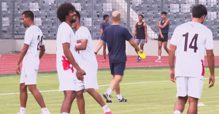 অনুশীলনে বাংলাদেশ ফুটবল দল