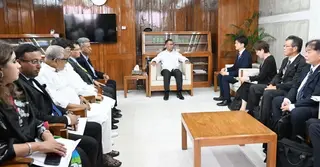 প্রধানমন্ত্রীর সঙ্গে জাপান সরকারের উচ্চপর্যায়ের প্রতিনিধিদলের সৌজন্য সাক্ষাৎ