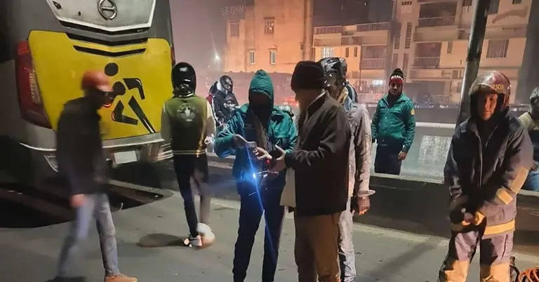 খিলগাঁও ফ্লাইওভারে দুর্ঘটনার জায়গা