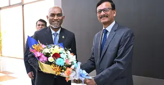 শপথ অনুষ্ঠানে যোগ দিতে মালদ্বীপের প্রেসিডেন্ট ঢাকায়