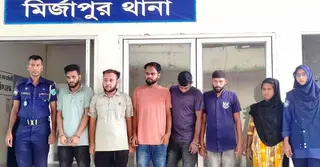 টাঙ্গাইলে স্বামীকে অপহরণ করে মুক্তিপণ দাবি, স্ত্রীসহ গ্রেপ্তার ৬